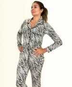 Pijama para mujer Conjunto Zebra con Botones
