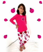 Pijama para niña Conjunto Mariquita Fucsia